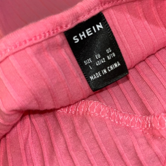 SHEIN Pink Ribbed Top - Picture 3 of 3